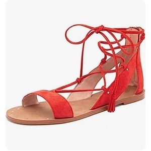EUC Madewell Bridget Lace-Up Sandal